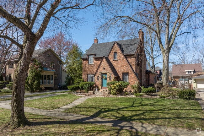Stunning brick Tudor homes in Rosedale Park are quite common.