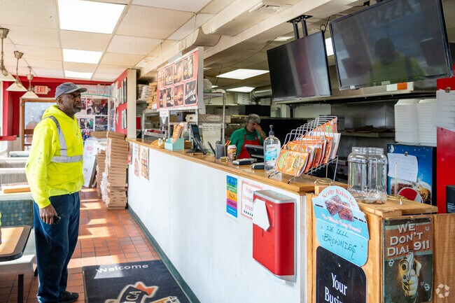 Buy a full pizza pie or get one slice at Casa Bianca Pizza in the West River neighborhood.