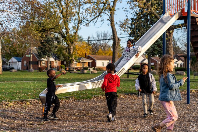 Kids will enjoy meeting new neighborhood friends at Optimist-Parkgrove Playground.