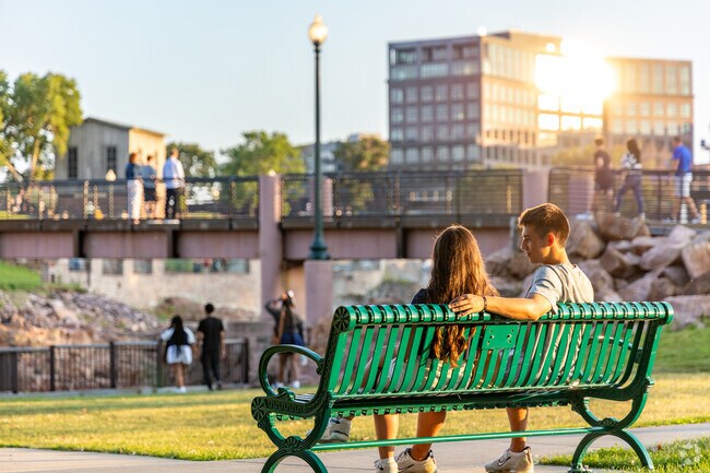 Falls Park is a popular outdoor space for local McKennan Park residents.