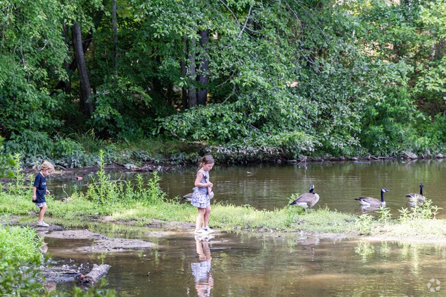 Kids enjoy seeing the wildlife at Deep Run Park.