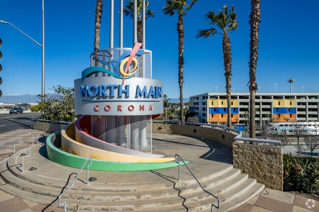 Corona Transit Center connects residents to Metrolink and local bus routes.