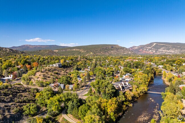 The Animas River runs to the south and east of West Avenues.