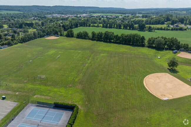 Pleasant Valley Middle School has a large sporting are for students.