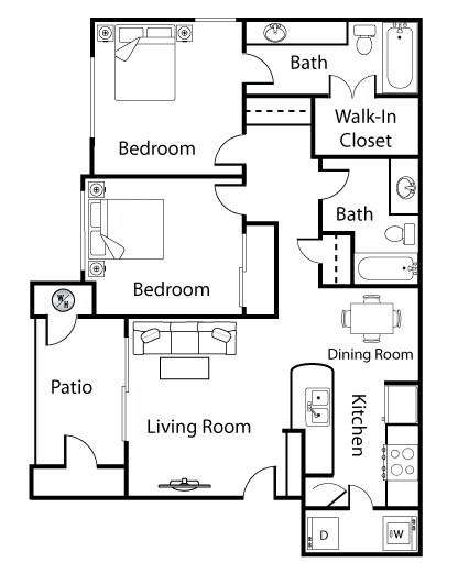 2BR/2BA