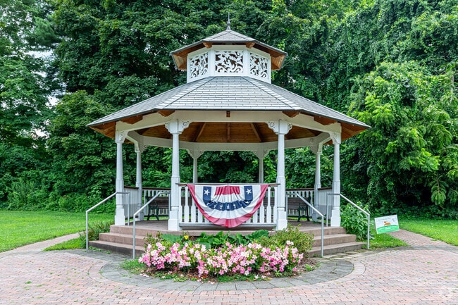 Tariffville residents can meet friends and relax at the Village Green.
