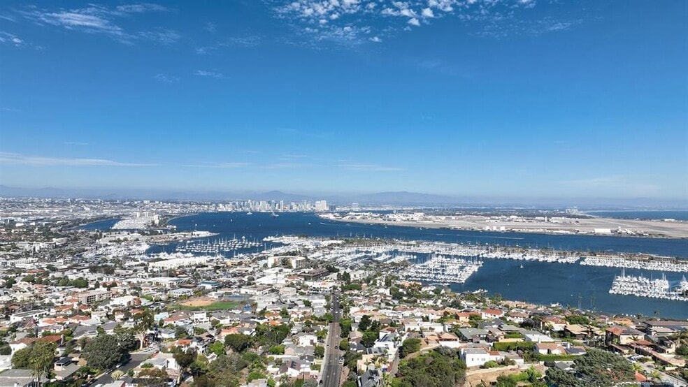 Home perched above Point Loma harbor