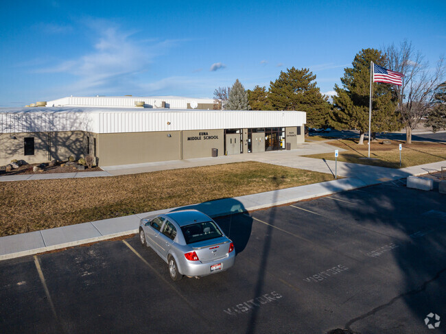 Kuna Middle School Front Entrance northeast.