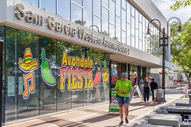 Celebrating Old Town's cultural history with vibrant artwork at the Avondale Fiesta.