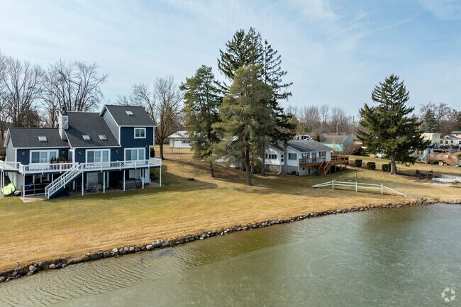 Pleasant Lake in Freedom Township has quiet neighborhoods with varied homes.