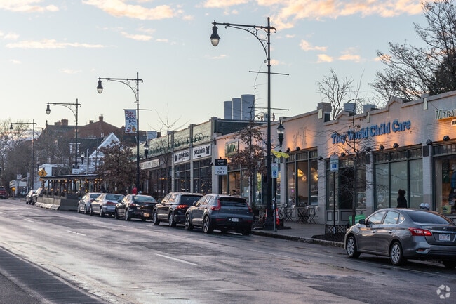 Washington Square is perfectly places to catch beautiful evening light.