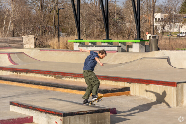 Switchyard Skate Park near Winslow Farm is great for grinding in the afternoon.
