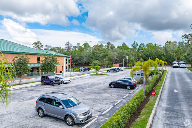 Solid Rock Community School has a large size parking lot for teachers and visitors.