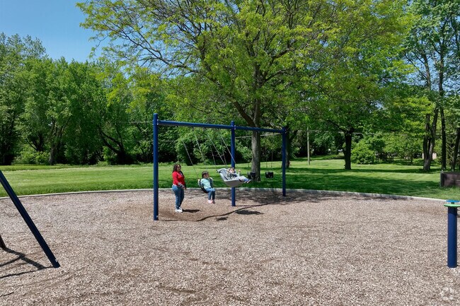 Residents of Hanover Park love the accessible playground at Ahlstrand Park.