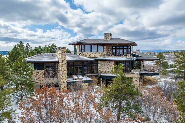 Large, unique homes can be found throughout Castle Pines, CO.
