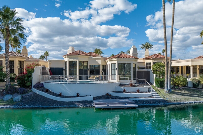 A mansion on the waterfront of Scottsdale Ranch, AZ.