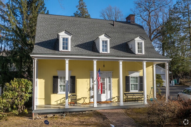 Colonial style homes are charming in Scarsdale.