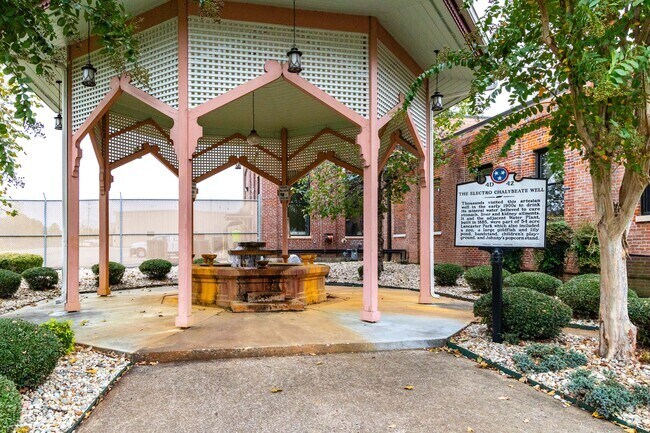 The Electro Chalybeate Well is located near Hicksville.