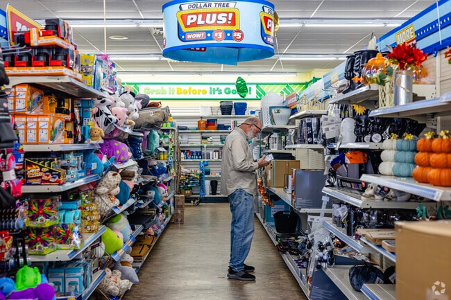 An affordable shopping stop near Council Oak is the Dollar Tree just north of the neighborhood.
