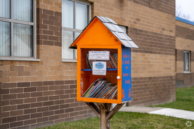 Raupp Elementary School, book library.