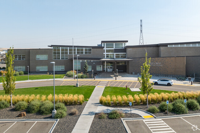 Sage Crest Elementary School is surrounded by residential zoning and serves Canyon Lakes.