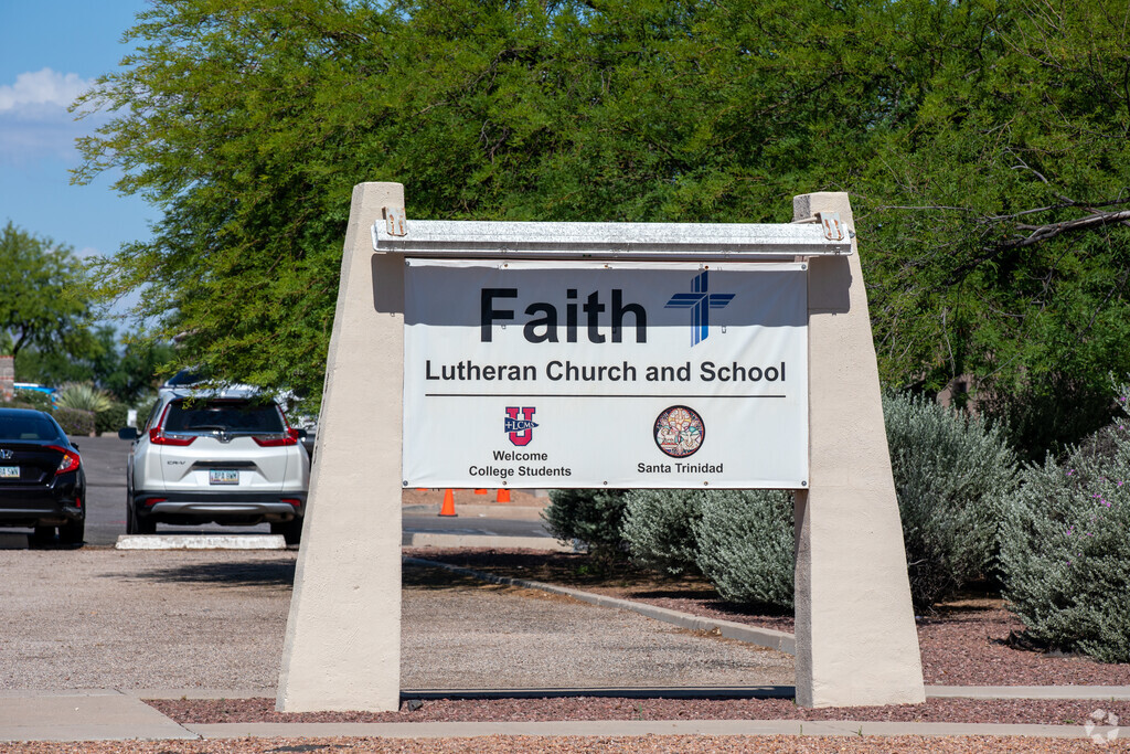 Faith Lutheran School borders the Peter Howell neighborhood on 5th Street.