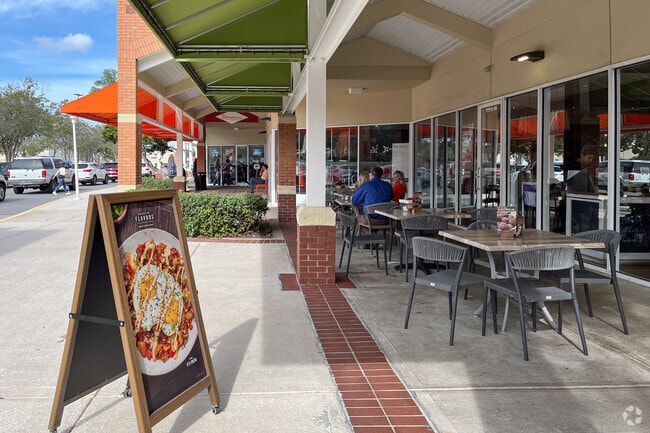 Many restaurants near Loretto have outdoor seating, to take advantage of the Florida weather.