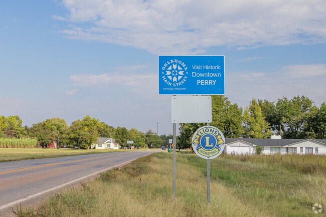 Perry is Noble County’s seat, located 65 miles north of Oklahoma City.