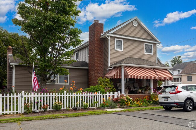 Bright blooms add vibrant curb appeal to homes throughout Jessup, PA.