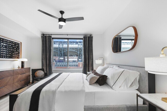 Upgraded interiors with modern lighting and ceiling fan