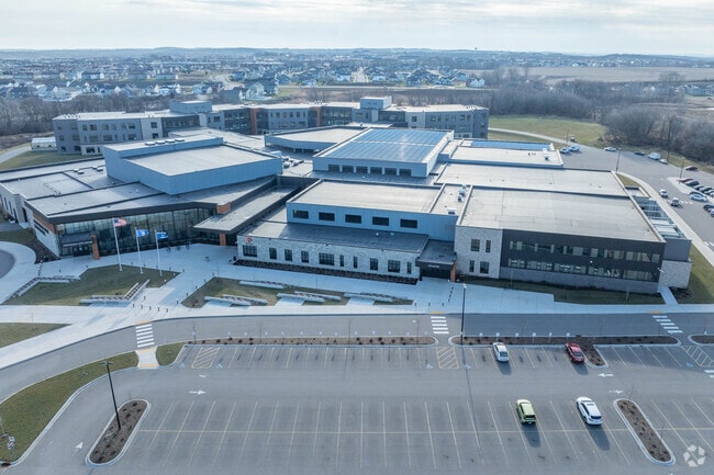 Sun Prairie West High School has easy access from Hwy 19.