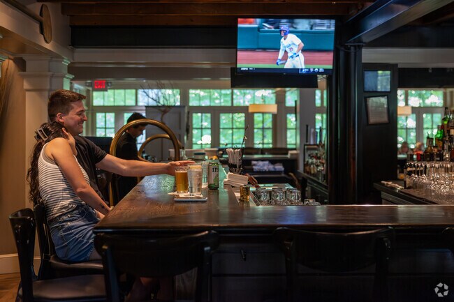 Stop by Scarlet Oak Tavern in South Hingham to watch an afternoon game.