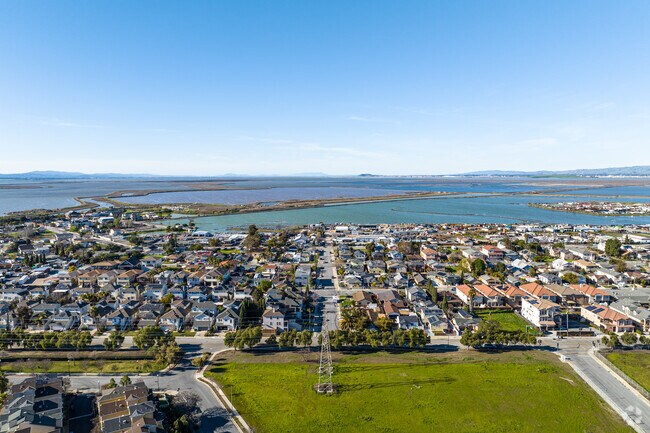 Overview of the Alviso neighborhood in San Jose, CA.