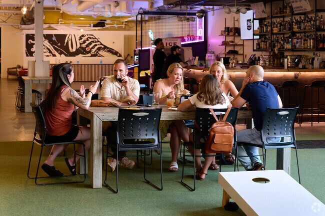 Radio Social features an award-winning middle eastern menu, craft cocktail, and whiskey bars