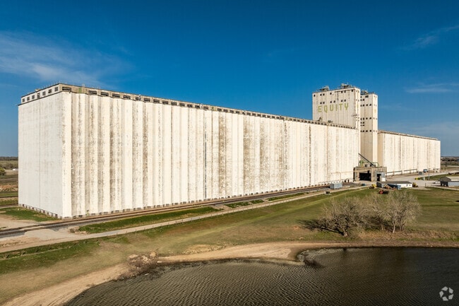 The Union Equity Elevator Z in Enid is one of the largest grain elevators in the world.
