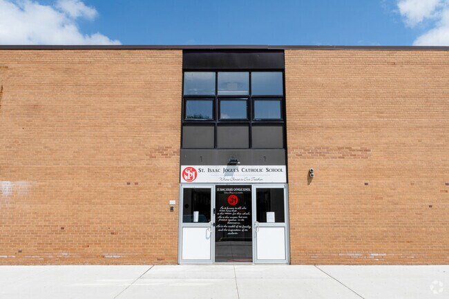 St. Isaac Jogues Elementary School front entrance in Saint Clair Shores