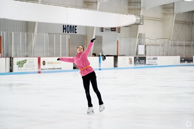 The ice rink in Fairgrounds park is a popular local amenity in South End.