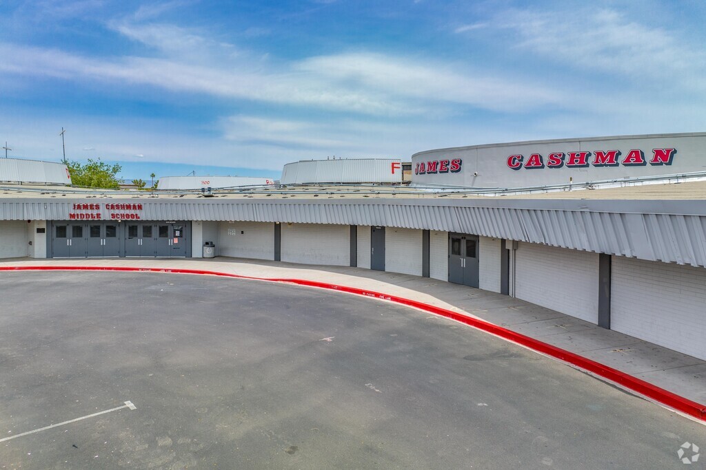 James Cashman Middle School entrance.