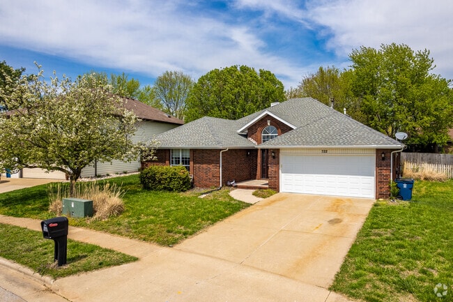 A contemporary ranch-style brick home in the Young-Lilly neighborhood of Springfield.