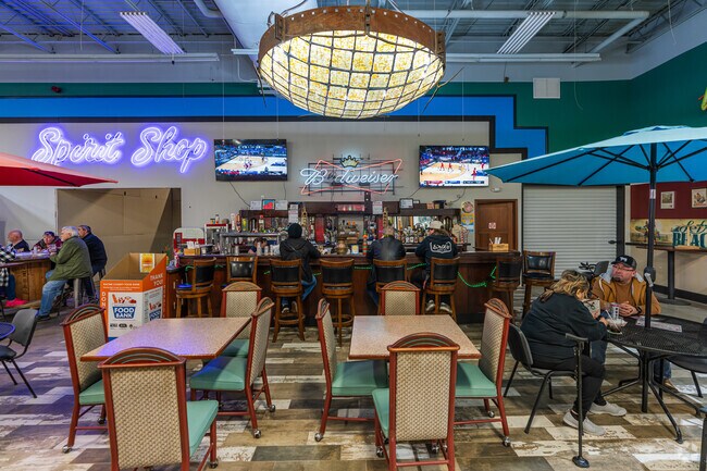 The Bar at Midwest Market serves craft cocktails, beer, and light bites in a chill space.