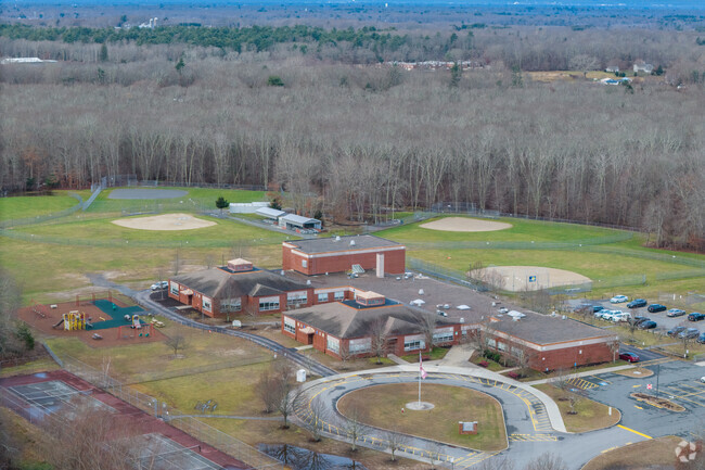 Nestled in an arboreal oasis, The Mark G. Hoyle Elementary School in Swansea has a fine campus.