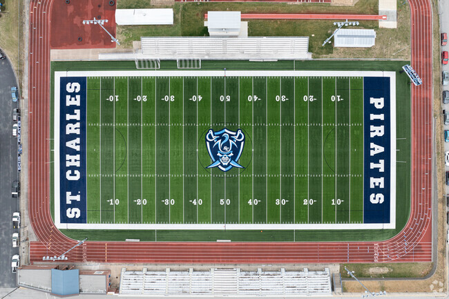 St. Charles High School has a large athletic complex.