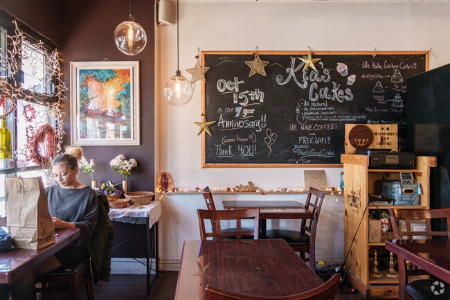 Kia's Cakes is a popular treat for Lansdowne folks needing a slower pace.