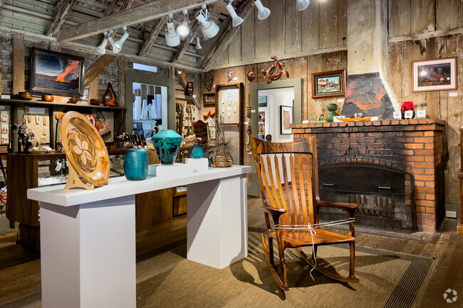Check out the eclectic artwork at Volcano Art Gallery.