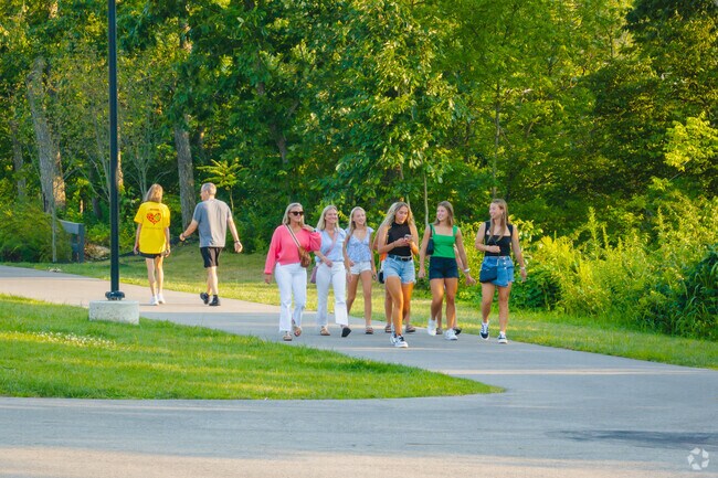 Friends enjoy the safety of living in the suburbs of Columbus.