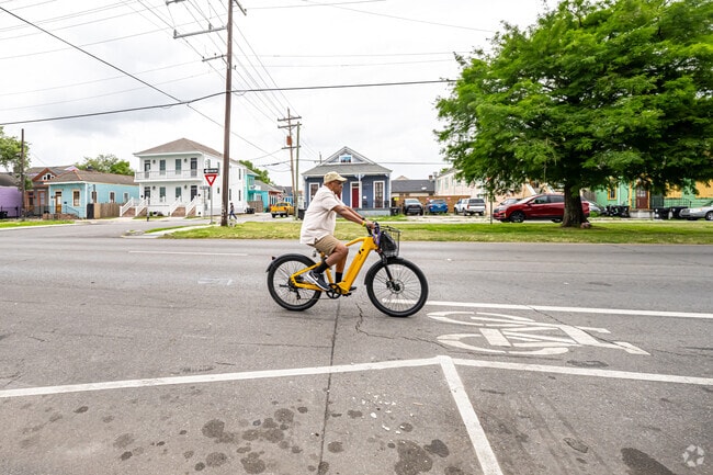 St. Claude Ave is a bike-friendly street in Saint Claude, New Orleans.