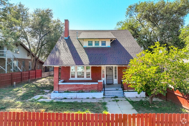 Some properties in Heritage are fenced off like this bungalow style home.