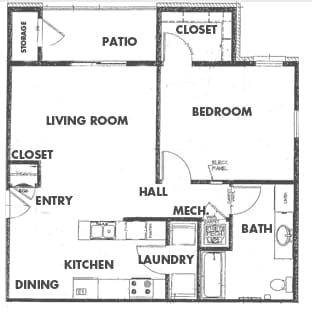 1BR/1BA
