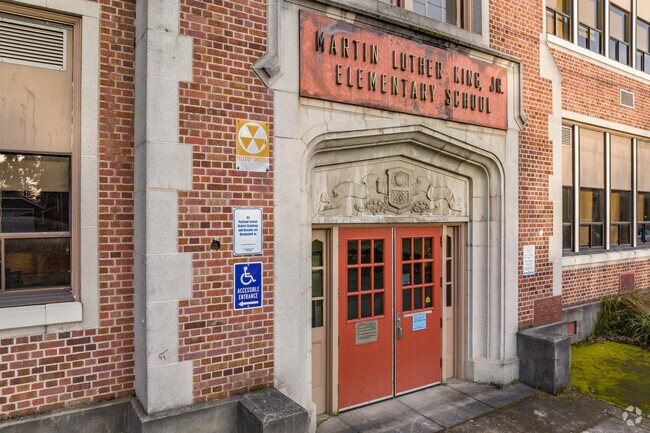 Front Door to King Elementary School in the King Neighborhood