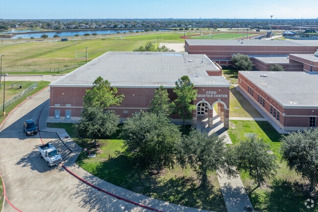 Plunge into a realm of aquatic excitement at Cypress Ranch High School's aquatics facility.